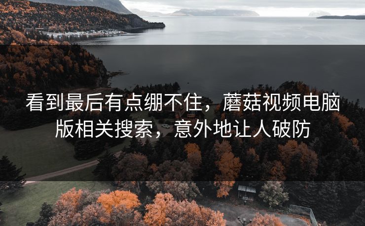 看到最后有点绷不住，蘑菇视频电脑版相关搜索，意外地让人破防